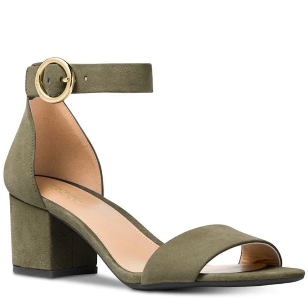 Michael Kors Lena Suede Block Heel